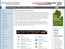 Tablet Screenshot of michiganlookup.com